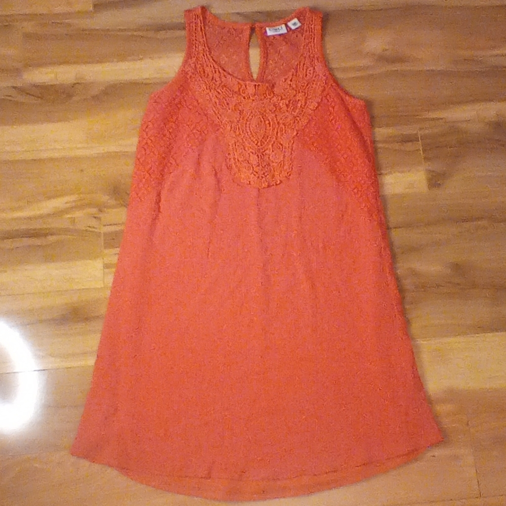 Red tank top dress